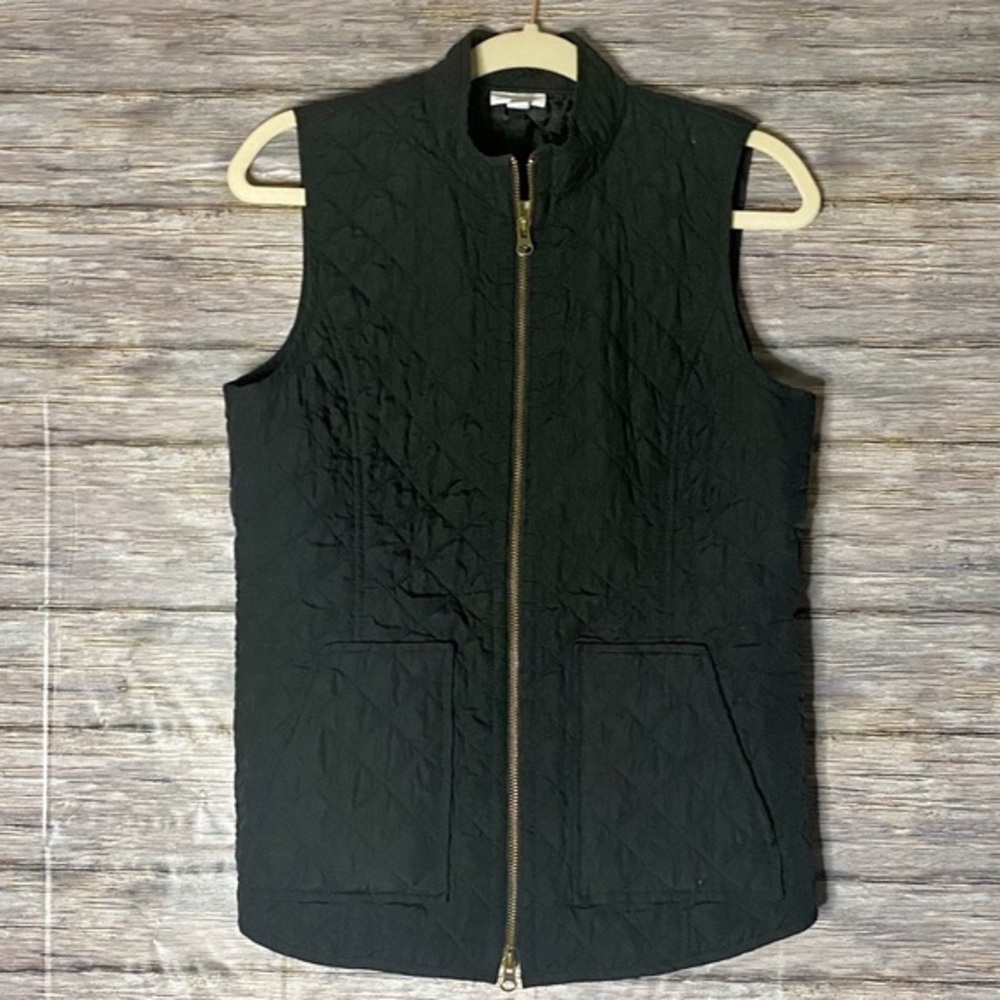 J. Jill quilted black vest